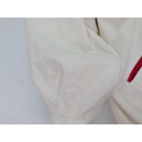Vintage 90s Women's Jacket Impressions By Izzi Size XL White Blue Red - Picture 9 of 16